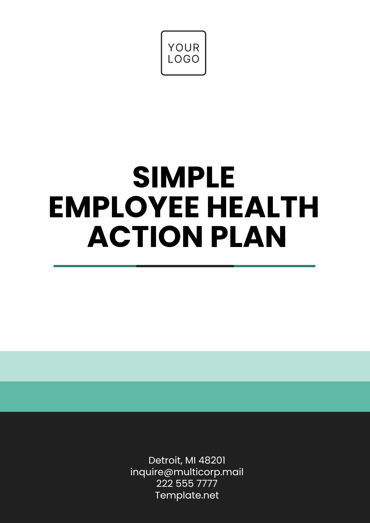 Free Simple Employee Health Action Plan Template