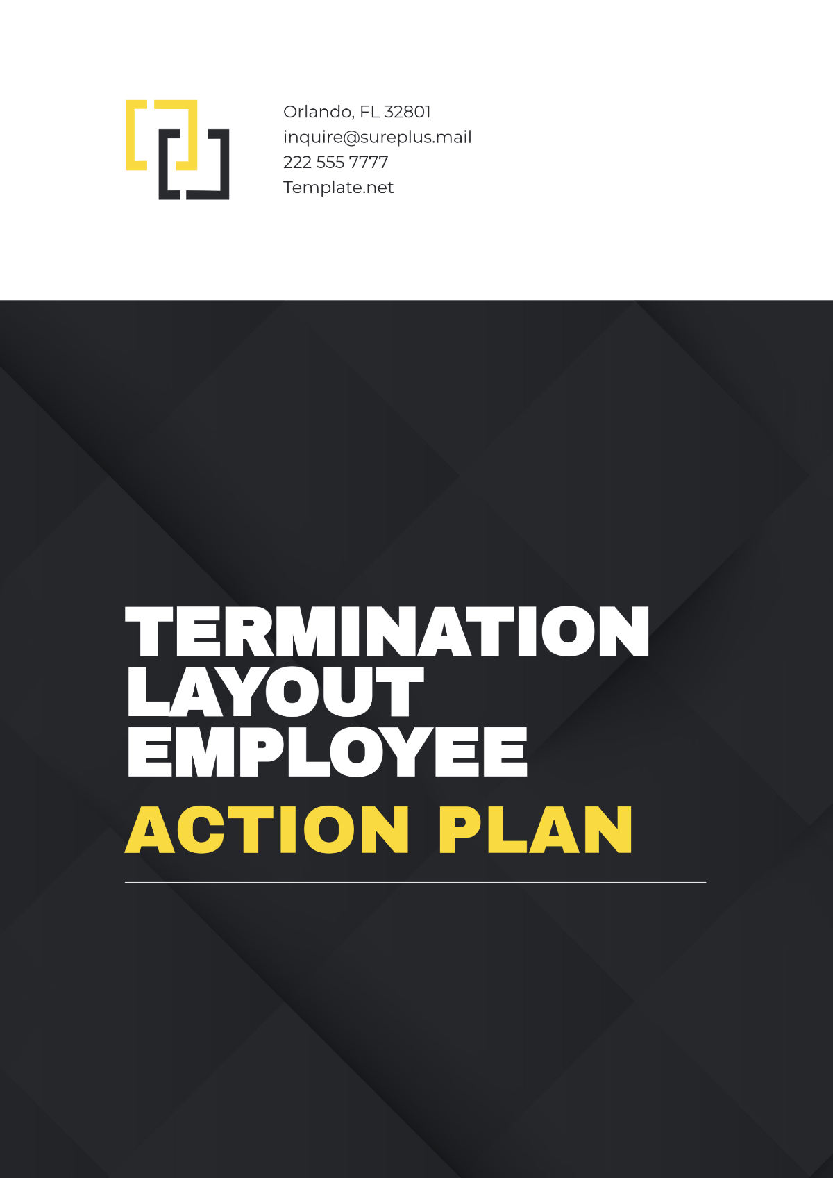 Free Termination Layout Employee Action Plan Template