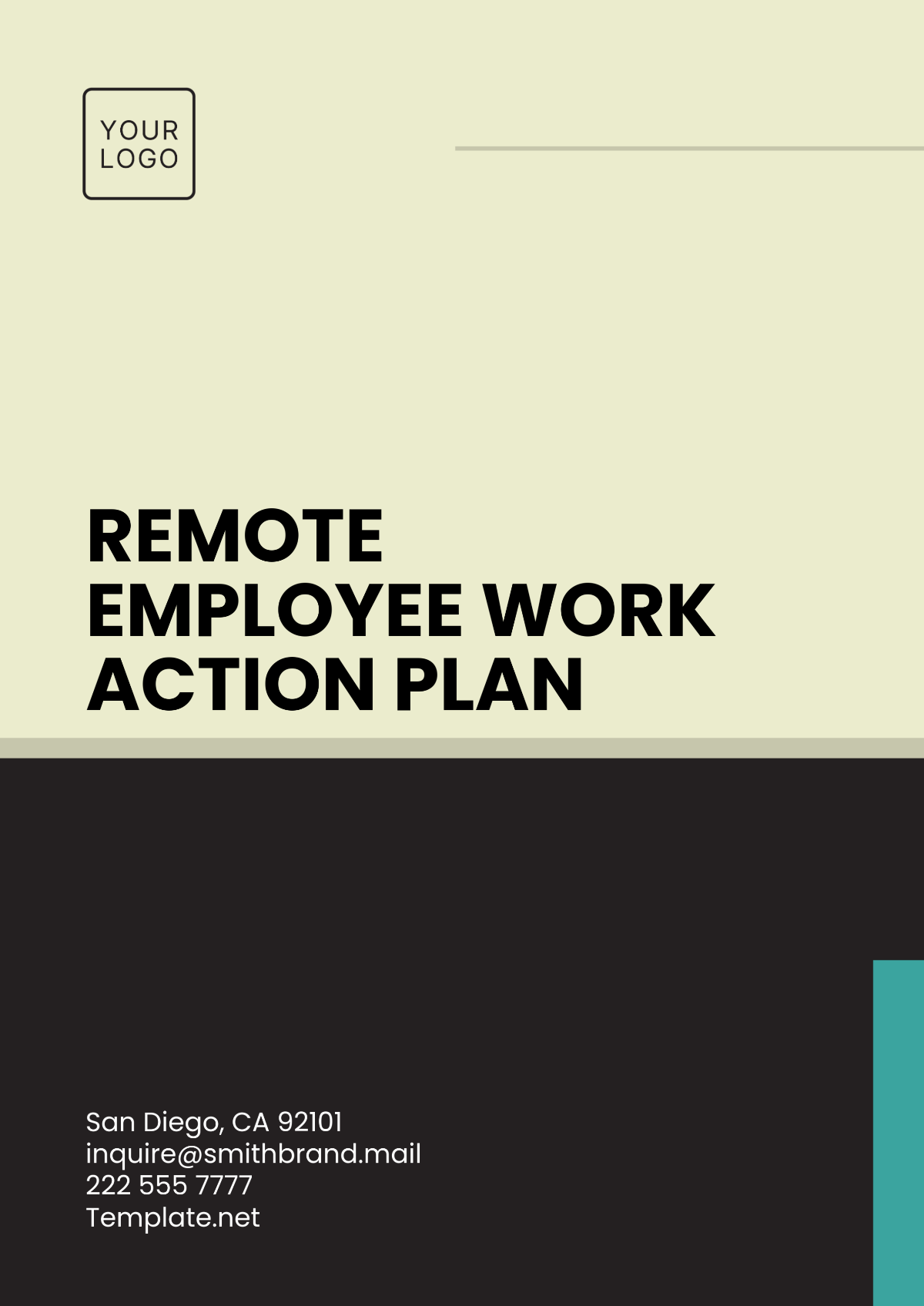 Free Remote Employee Work Action Plan Template