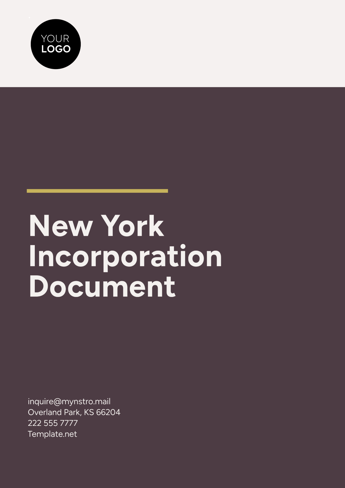 Free Corporate Registration Document Template - Edit Online & Download 