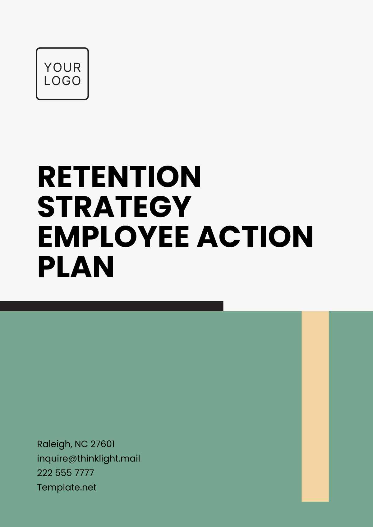 Free Retention Strategy Employee Action Plan Template