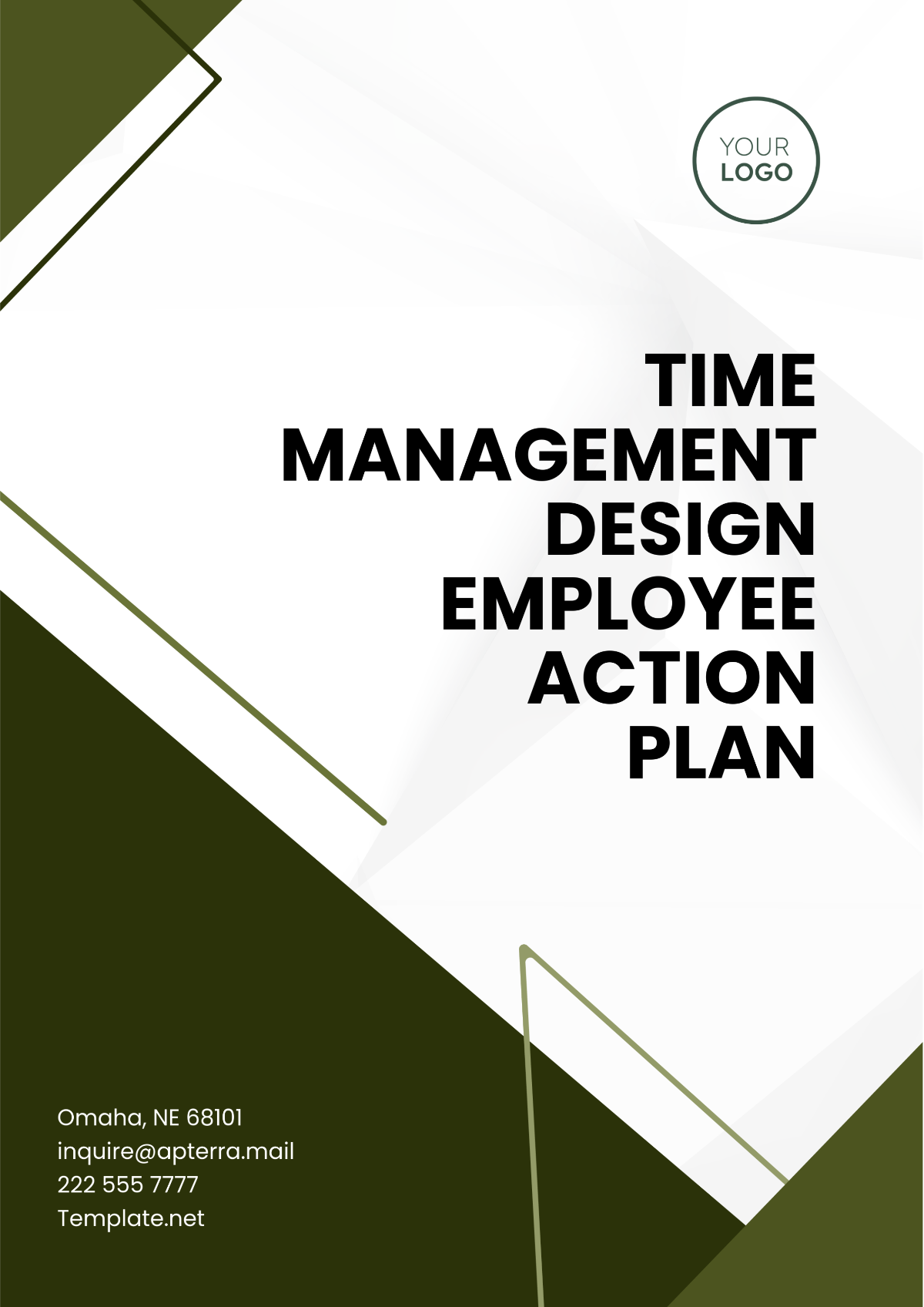 Free Time Management Design Employee Action Plan Template