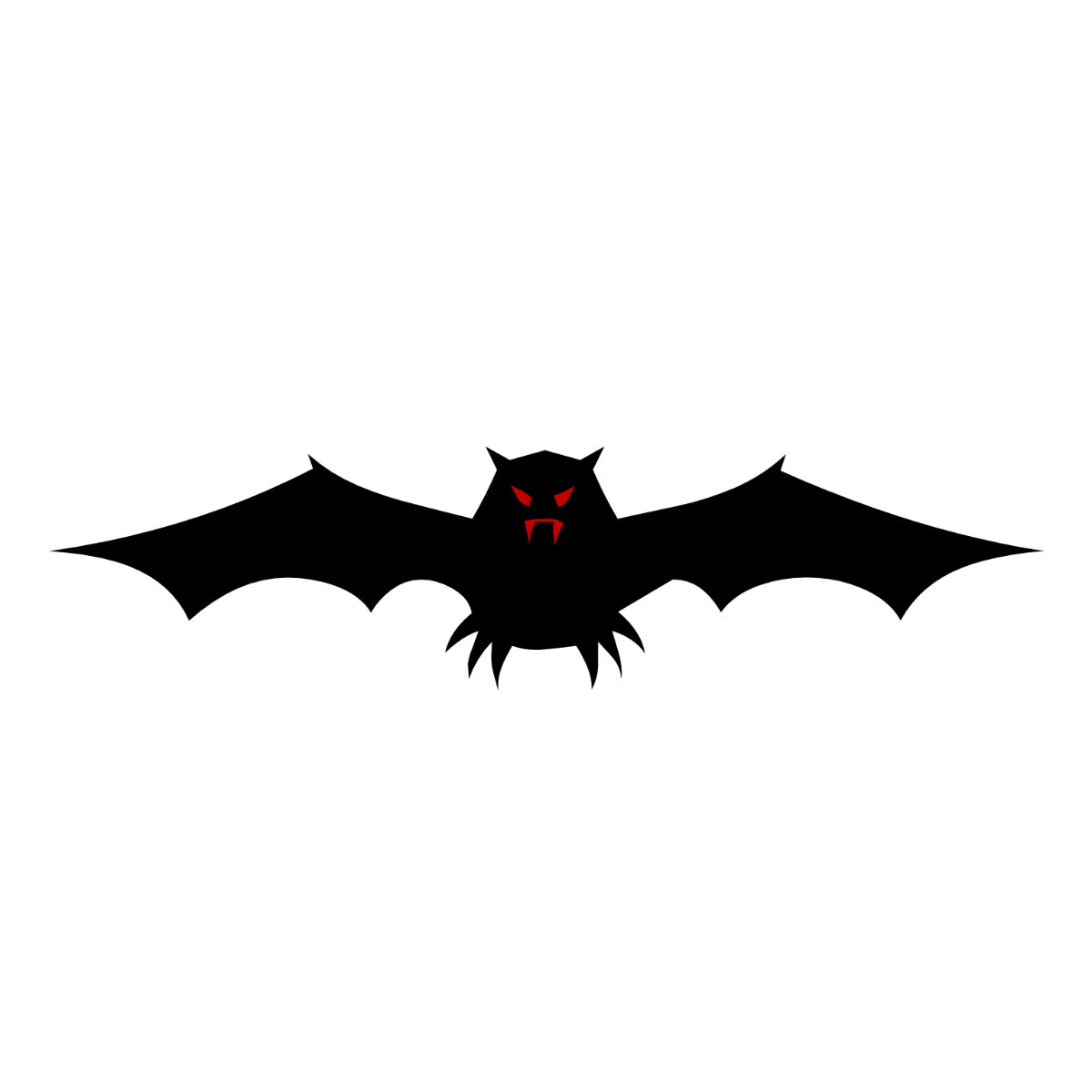 Free October Bat Clipart to Edit Online