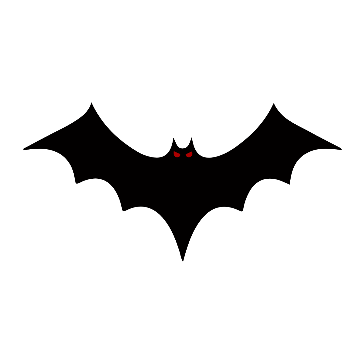 Free Simple October Bat Clipart to Edit Online