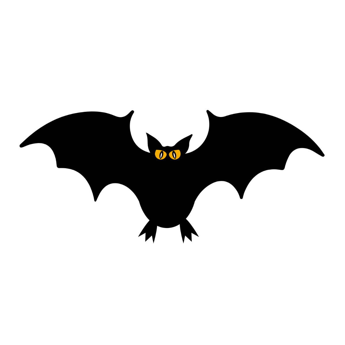 Free Halloween October Bat Clipart to Edit Online