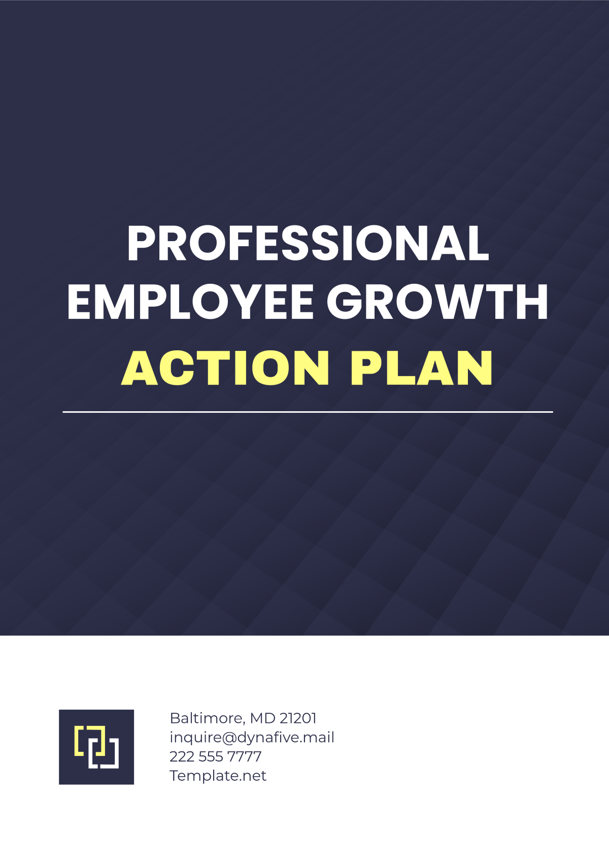 Free Professional Employee Growth Action Plan Template