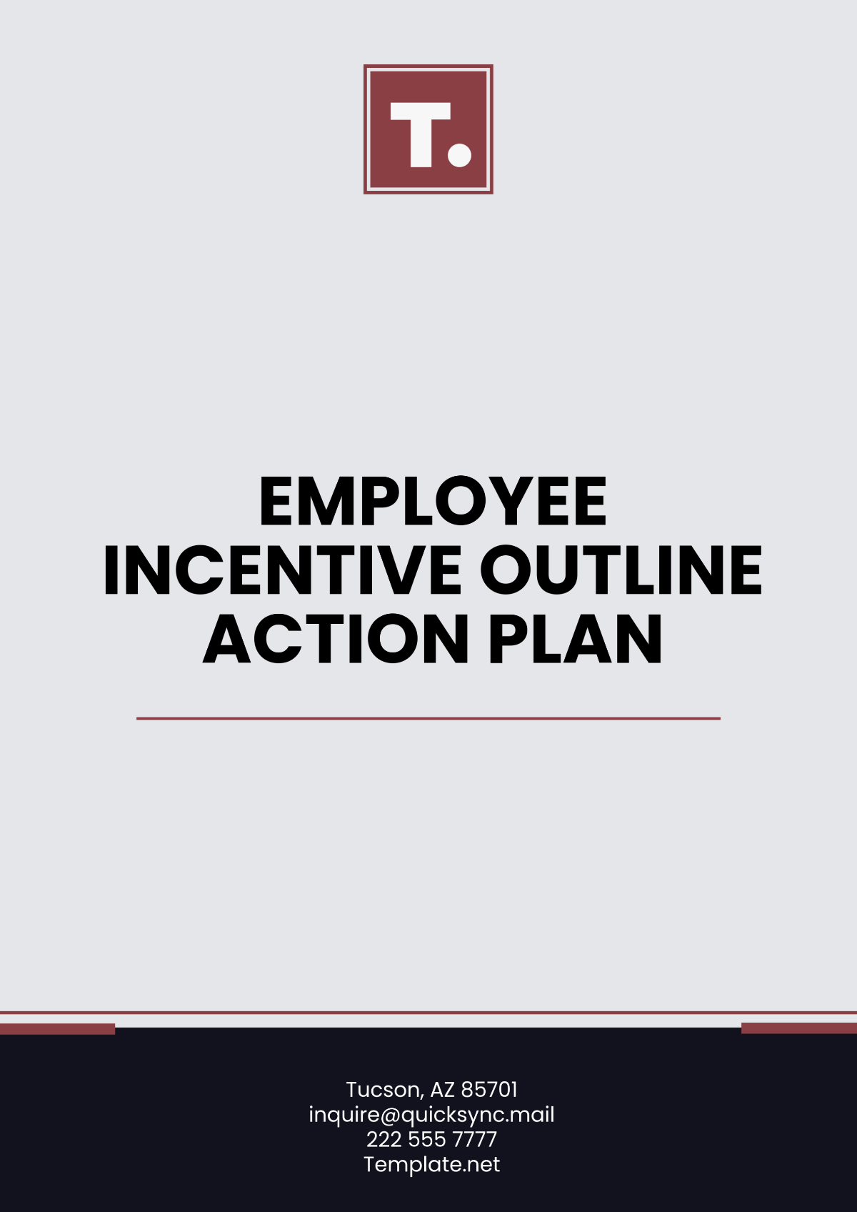 Free Employee Incentive Outline Action Plan Template