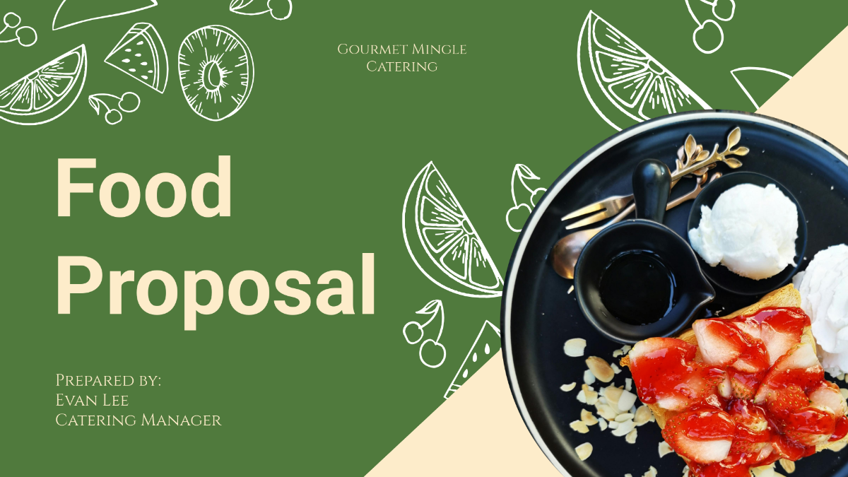 Free Food Proposal Presentation Template