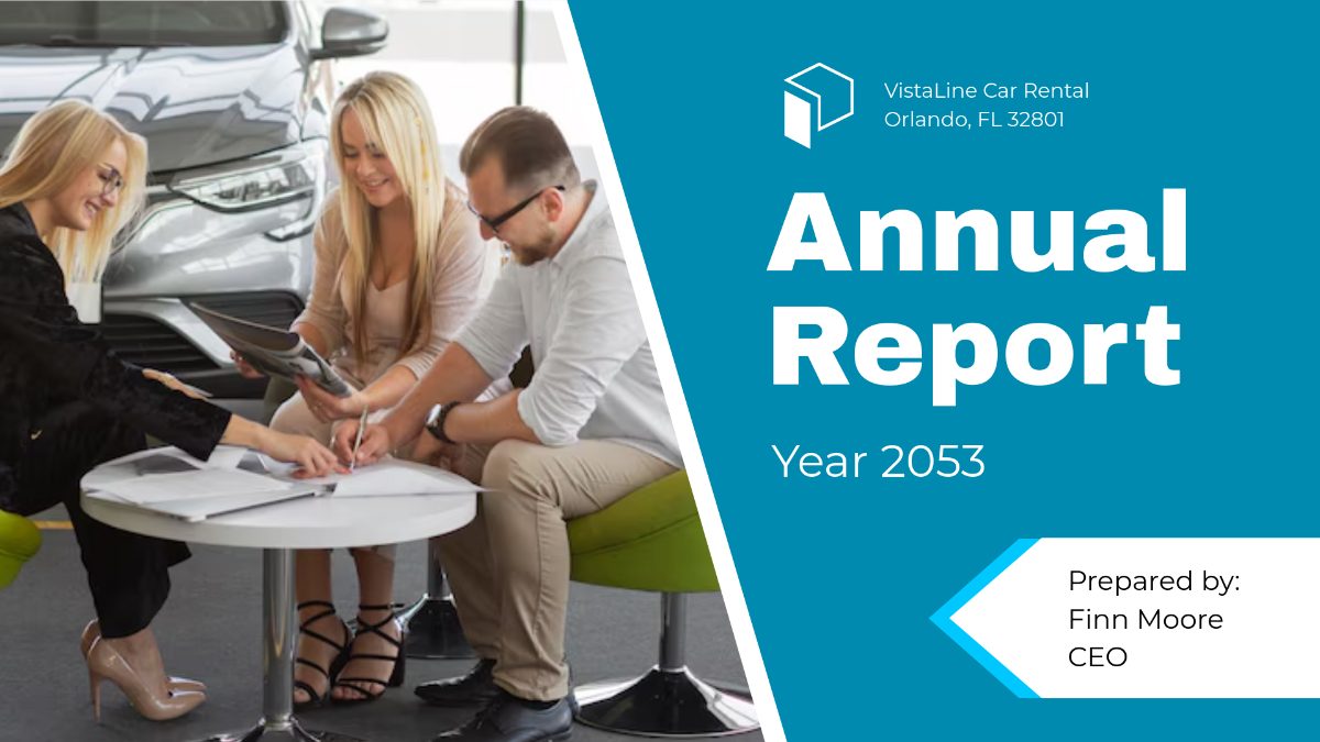 Free Annual Report Design Template