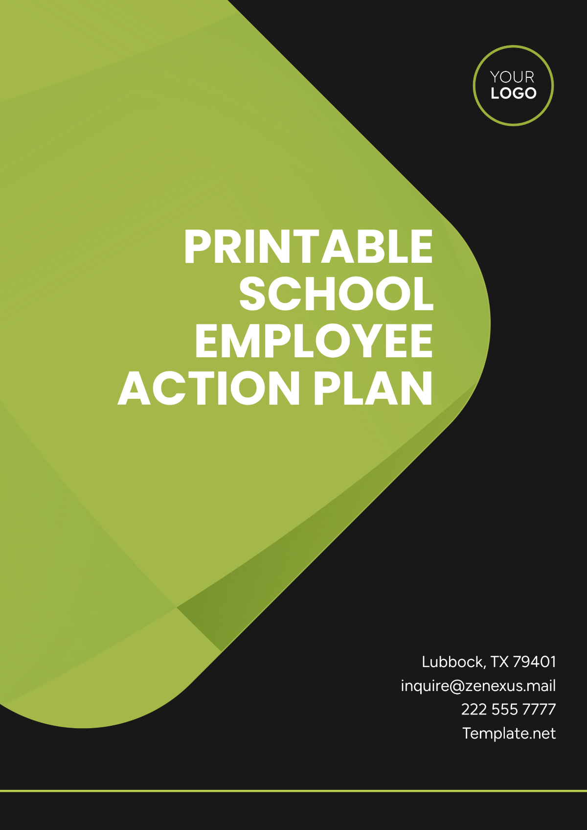 Free Printable School Employee Action Plan Template