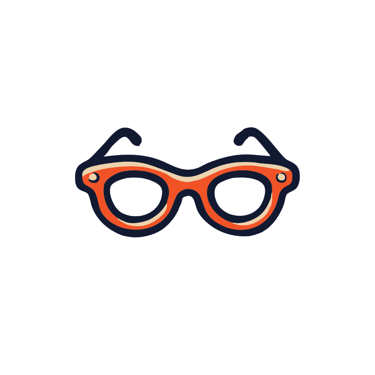 Free Stylish Glasses Clipart Template