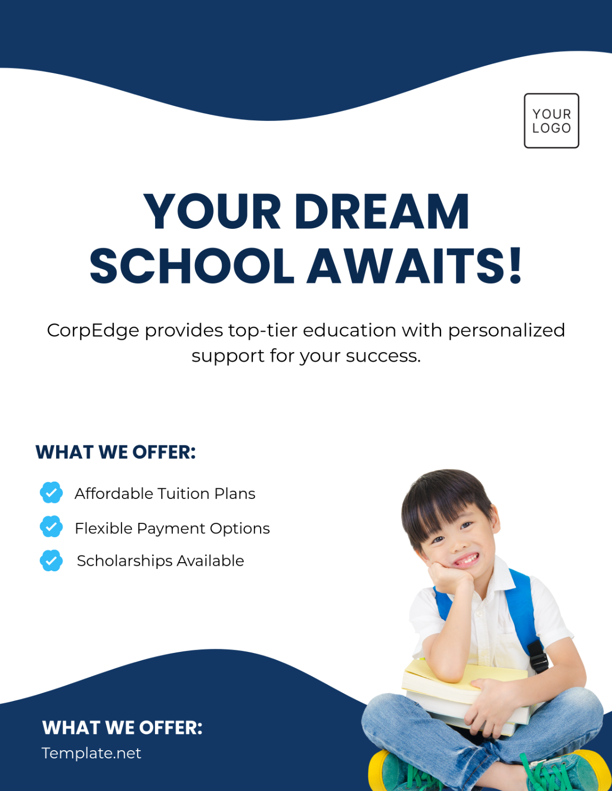 Free School Admission Tuition Flyer Template