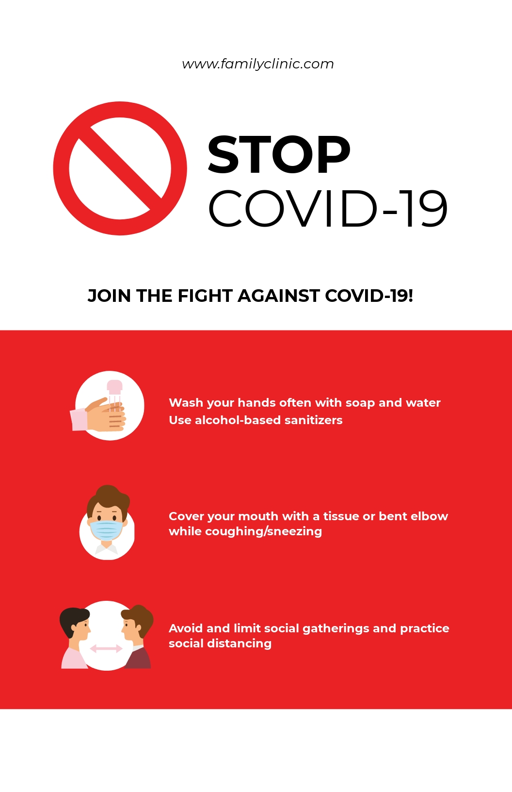 Stop Coronavirus COVID 19 Campaign Poster Template.jpe