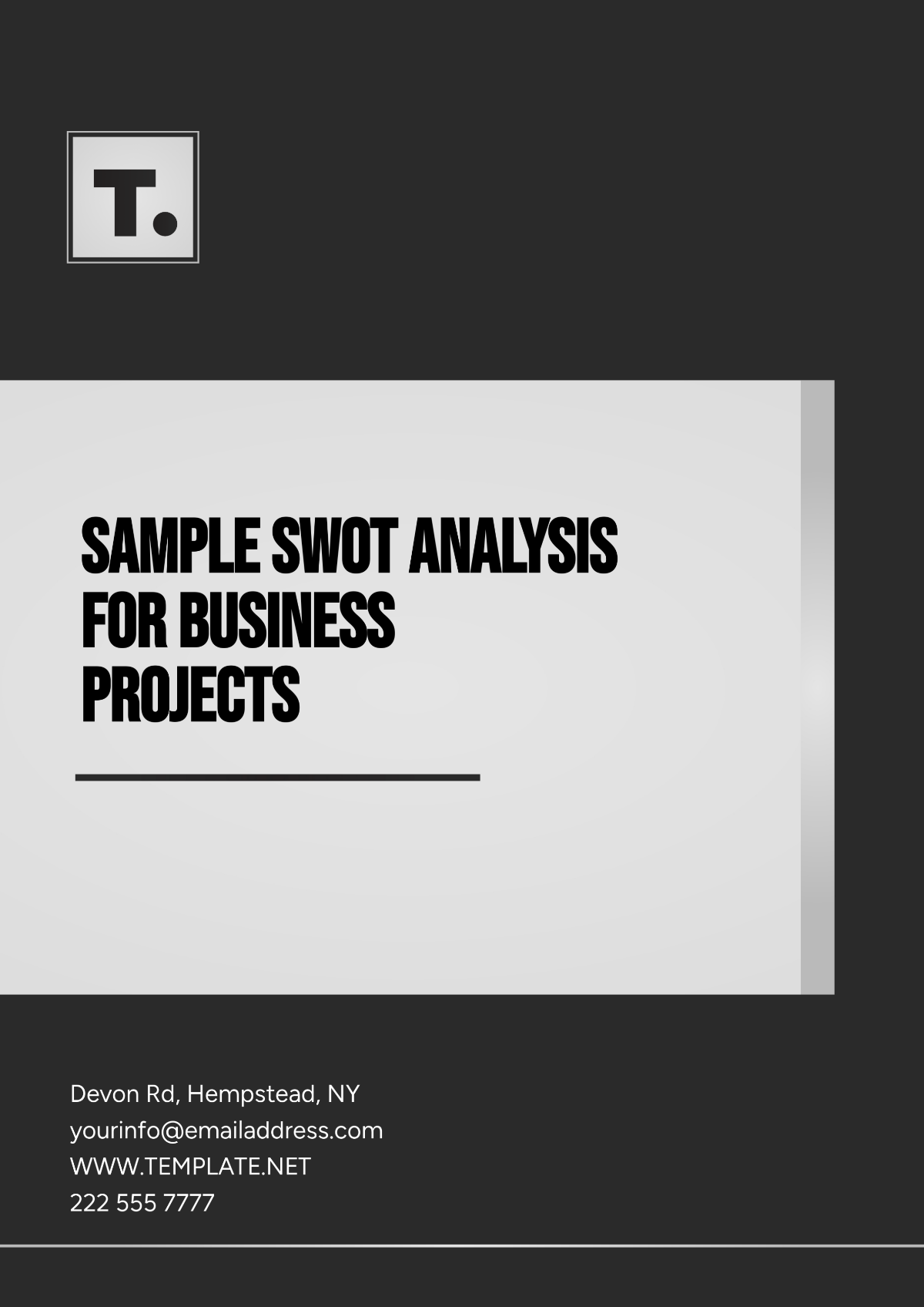 Free Sample SWOT Analysis for Business Projects Template