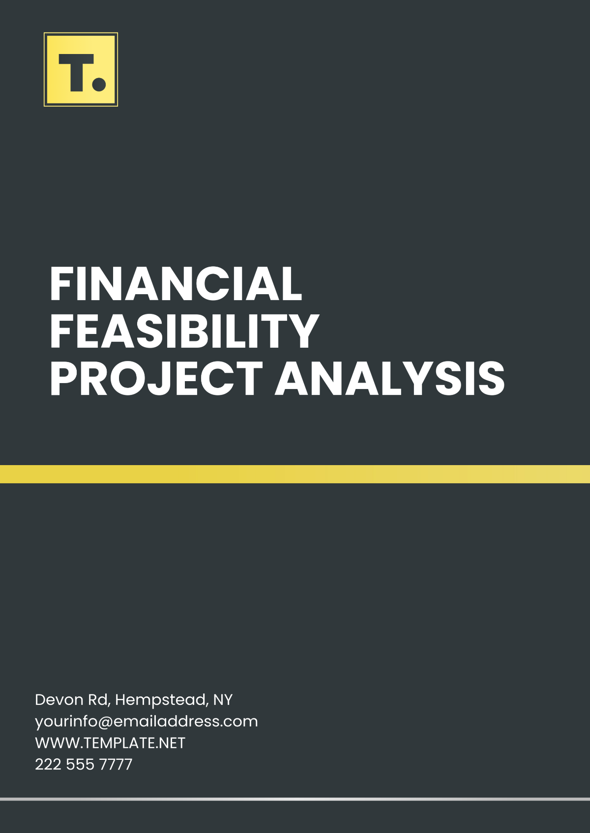 Free Financial Feasibility Project Analysis Template