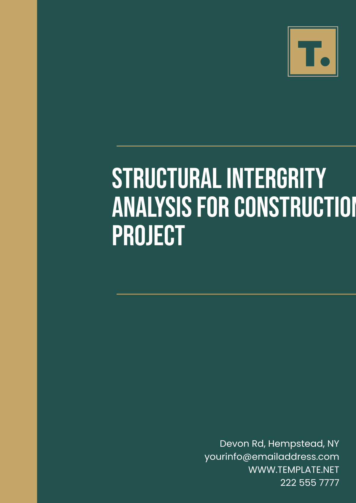 Free Structural Integrity Analysis for Construction Project Template