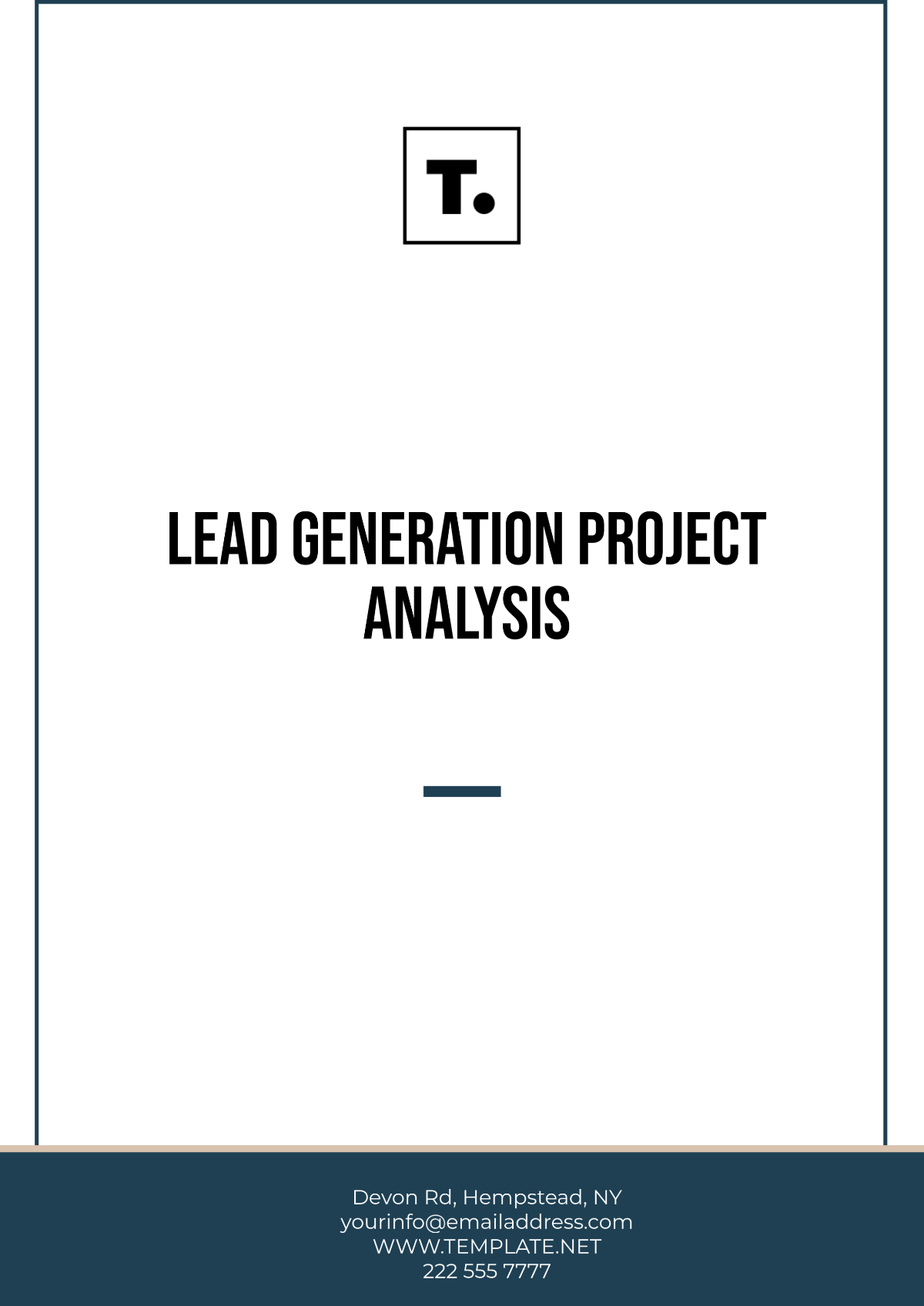 Free Lead Generation Project Analysis Template