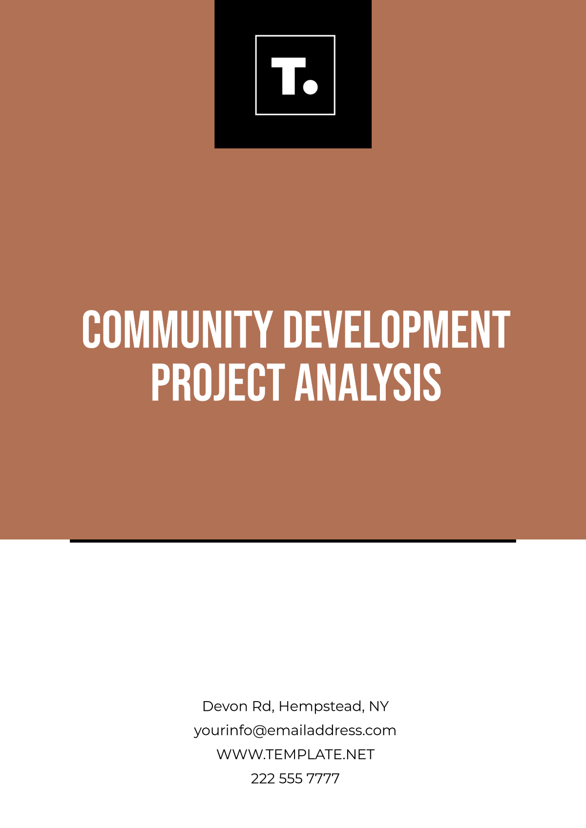 Free Community Development Project Analysis Template