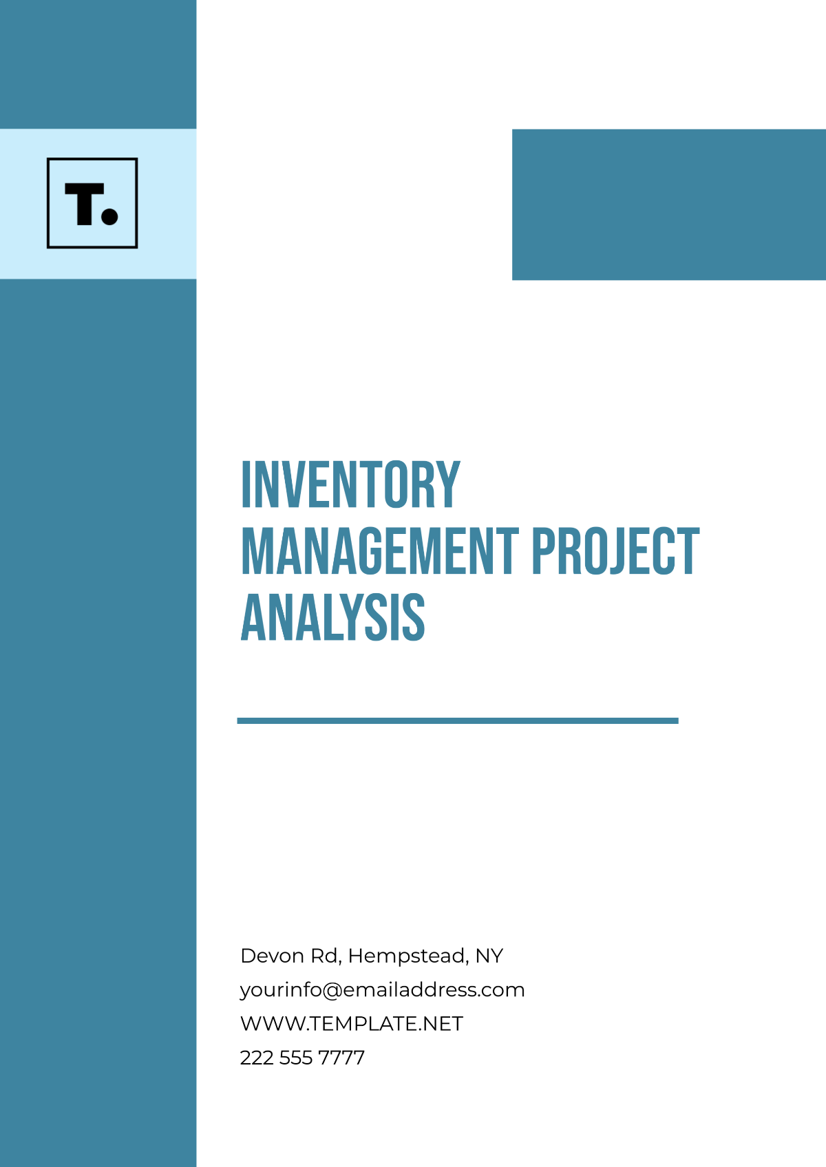 Free Inventory Management Project Analysis Template