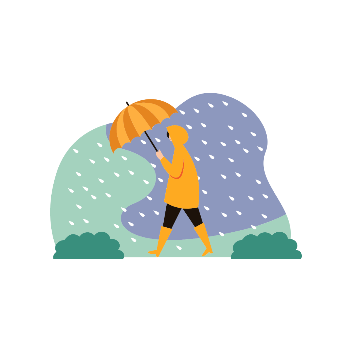 Free Rainy Day Clipart Template