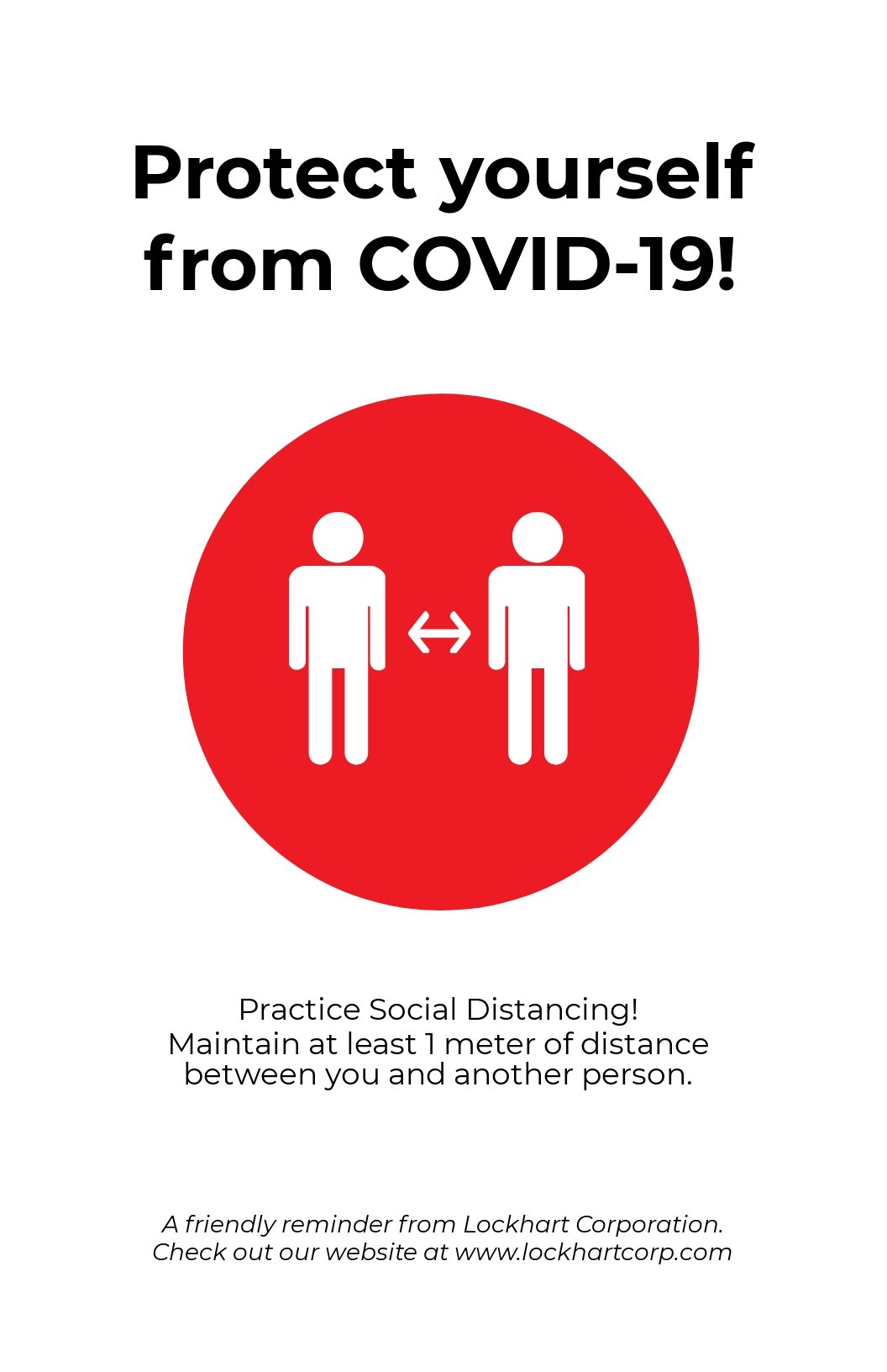 Coronavirus COVID 19 Awareness Social Distancing Poster Template.jpe