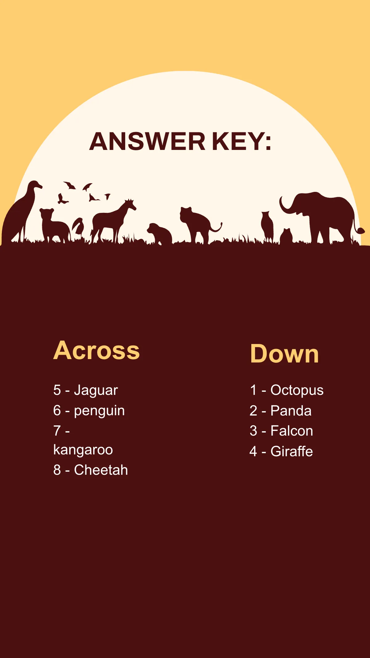 Free Mobile-Friendly Mini Crossword Template to Edit Online