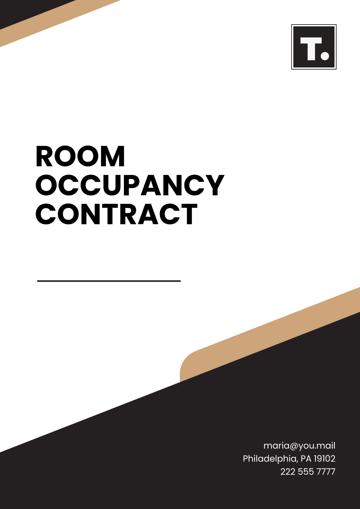 Free Room Occupancy Contract Template