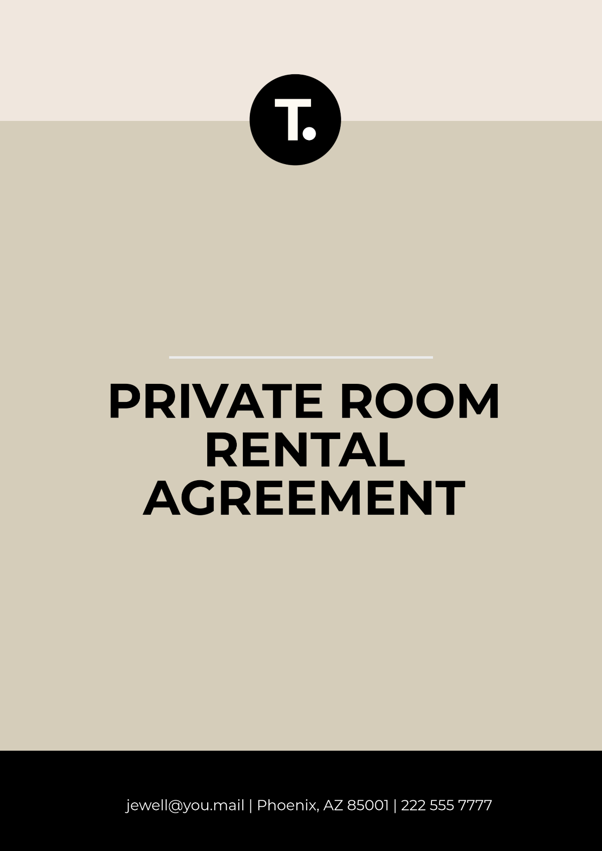 Free Private Room Rental Contract Template