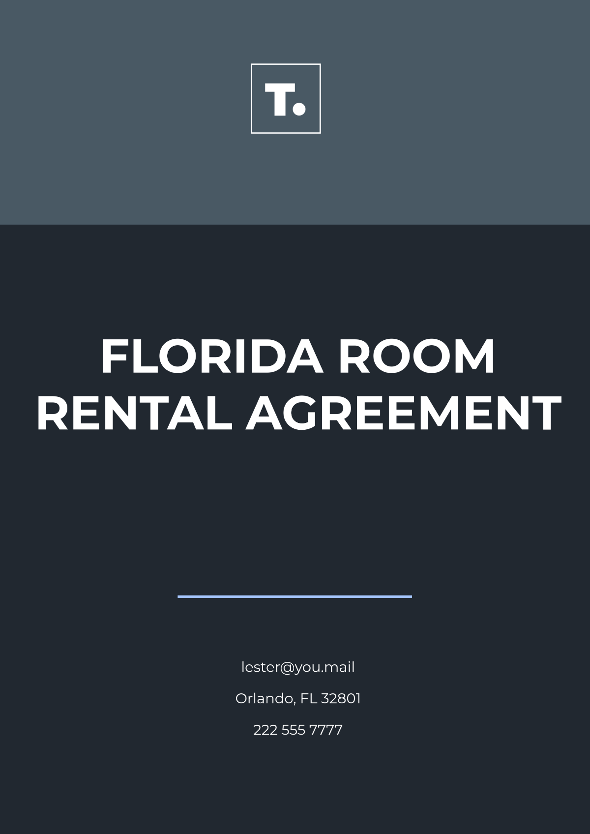 Free Florida Room Rental Agreement Template