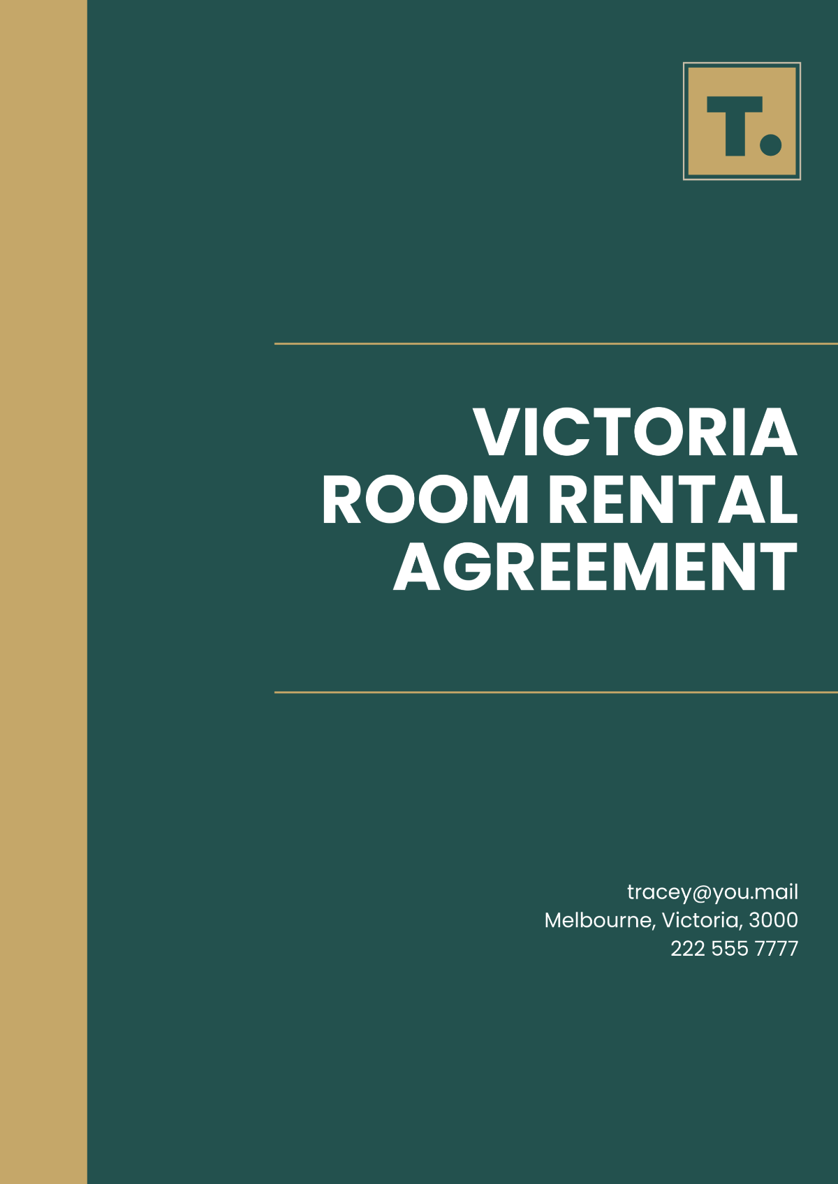 Free Victoria Room Rental Agreement Template