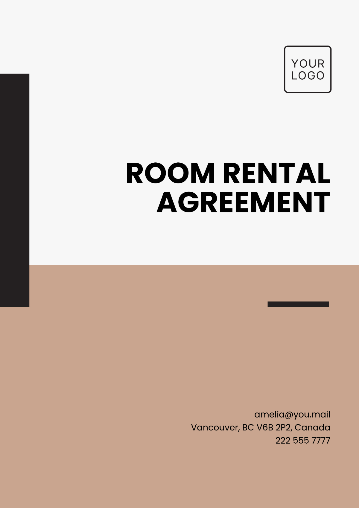 Free British Columbia Room Rental Agreement Template