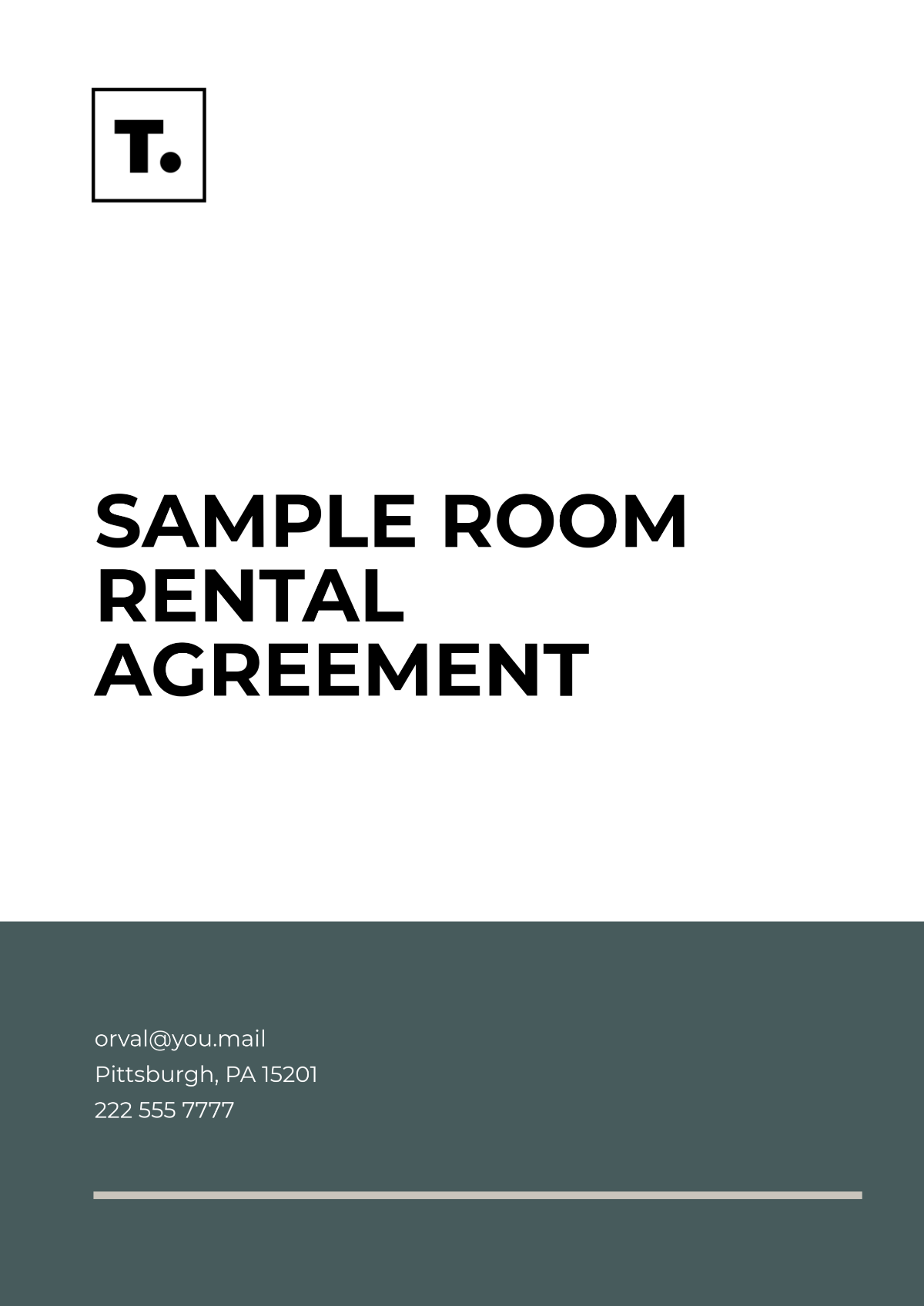 Free Room Rental Agreement Templates Editable And Printable