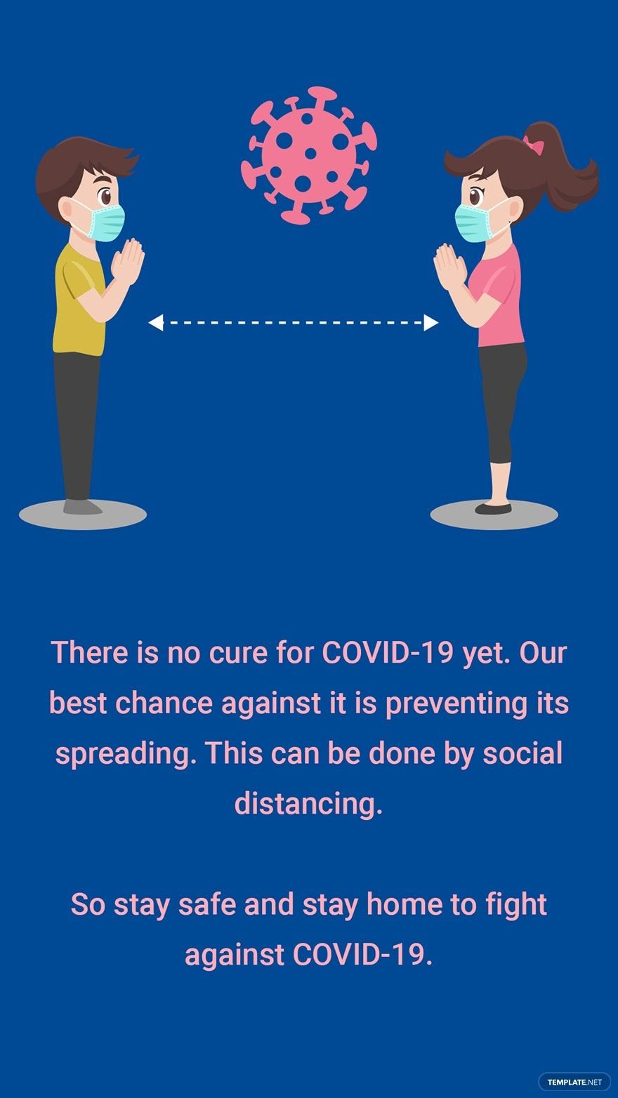 Coronavirus COVID-19 Instagram Story Template in PSD