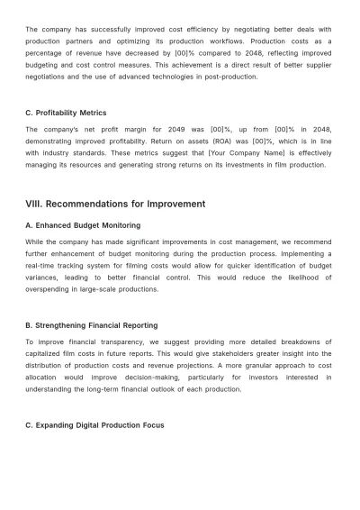Free Director Audit Report Template to Edit Online