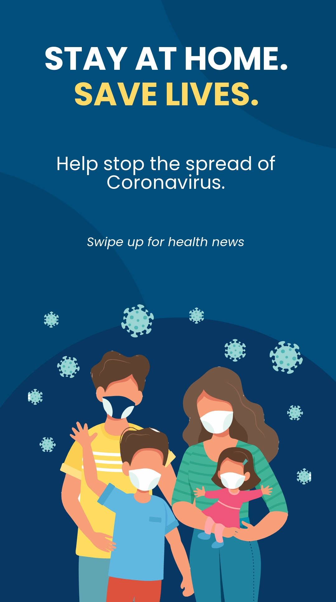 Free Coronavirus COVID 19 Stay Home Instagram Story Template.jpe