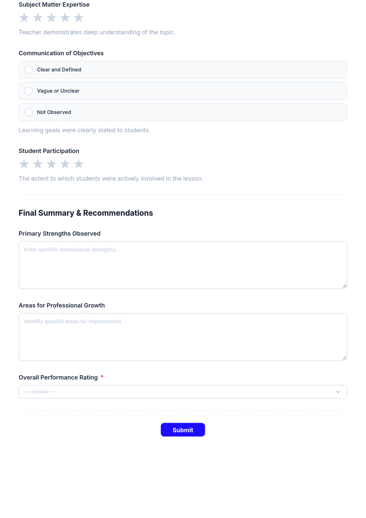 Free Teacher Evaluation Checklist Template & AI Maker Free Teacher Evaluation Checklist Template & AI Maker