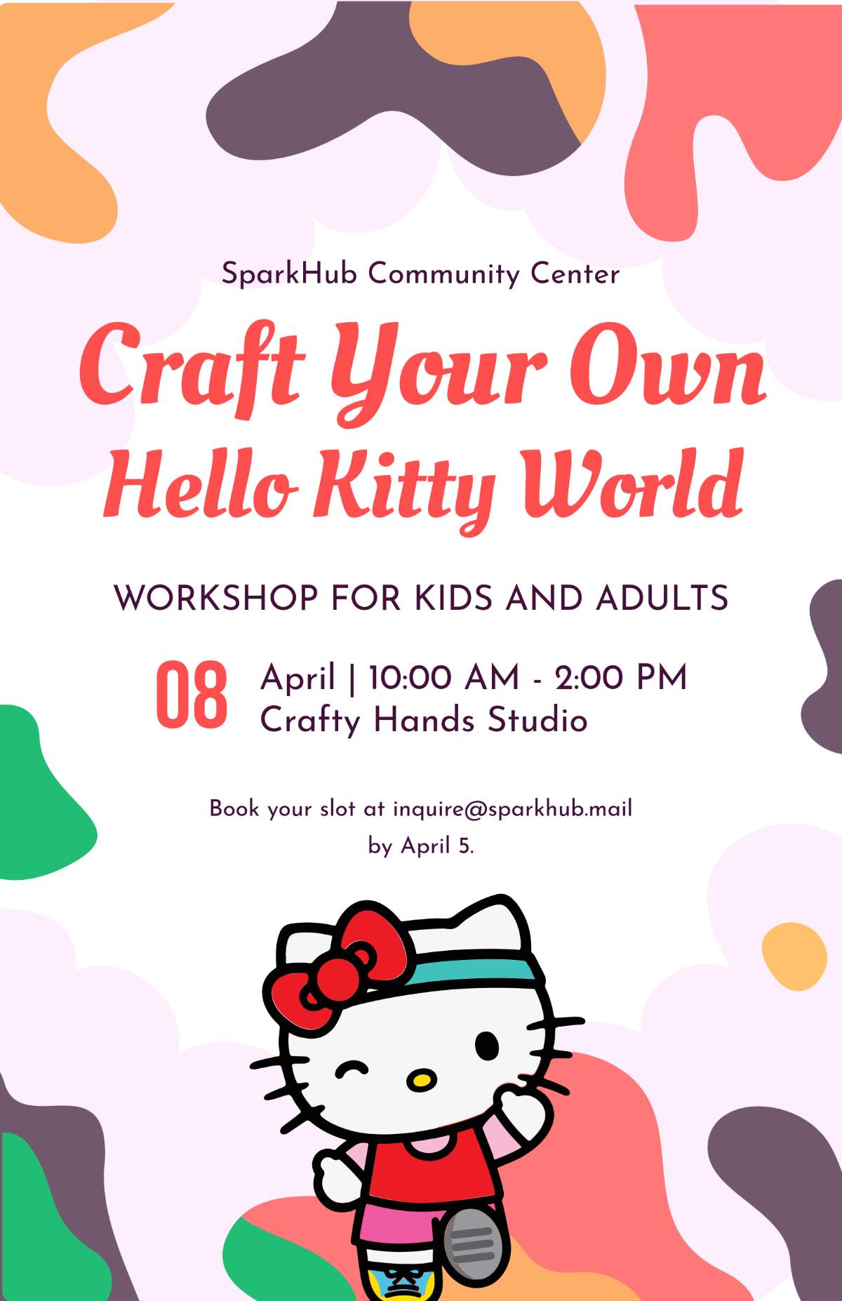 Hello Kitty Paper Crafts Poster Template - Edit Online & Download