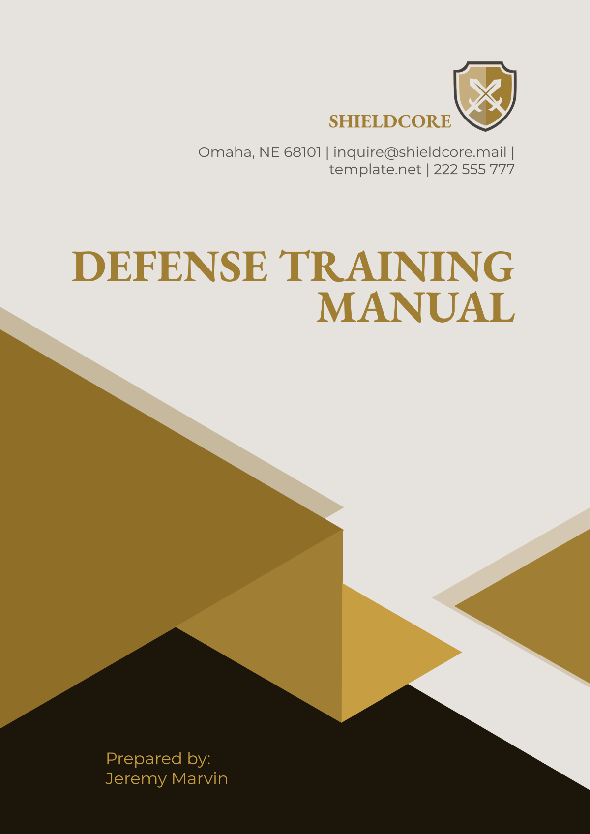 Defense Training Manual Template