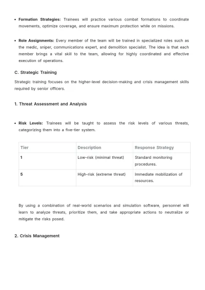 Free Defense Training Manual Template to Edit Online