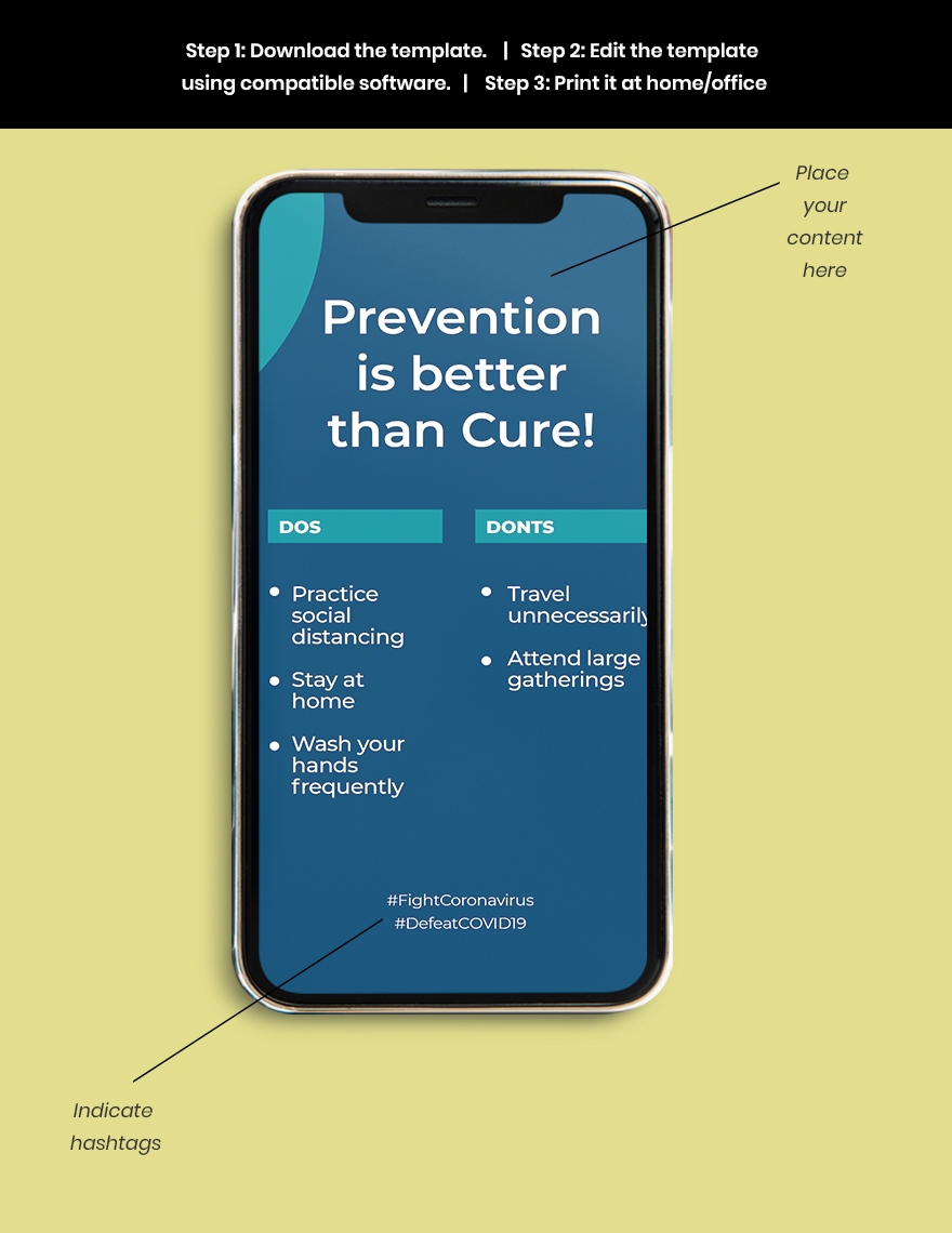 COVID-19 Coronavirus Protection Instagram Story Template