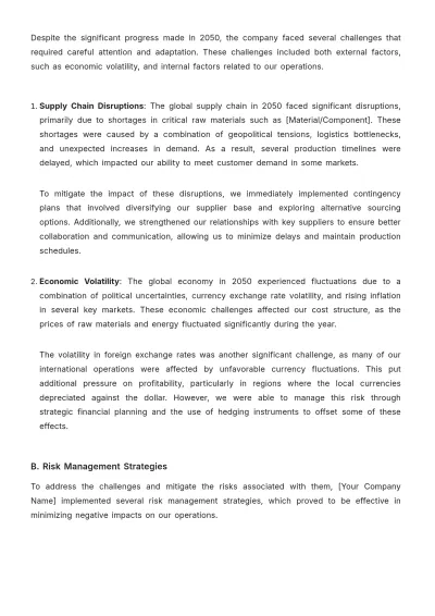 Free Director Report Template to Edit Online