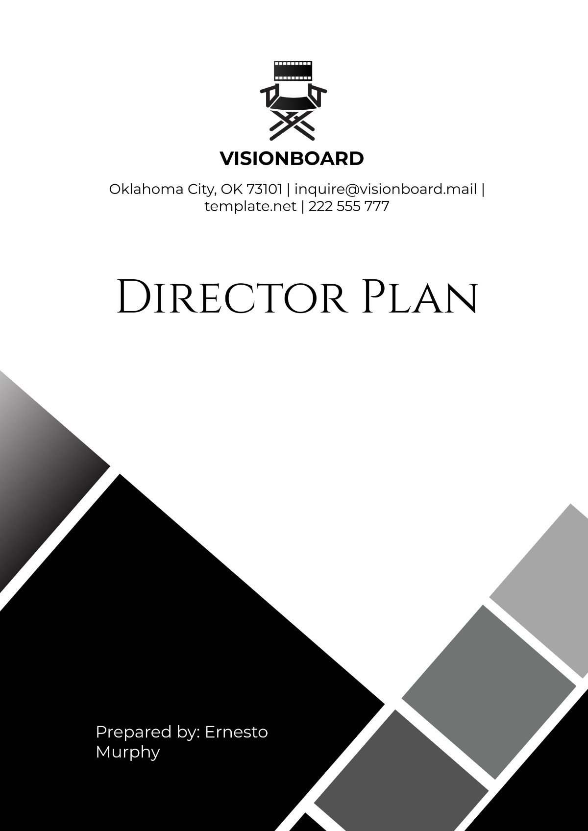 Free Director Plan Template