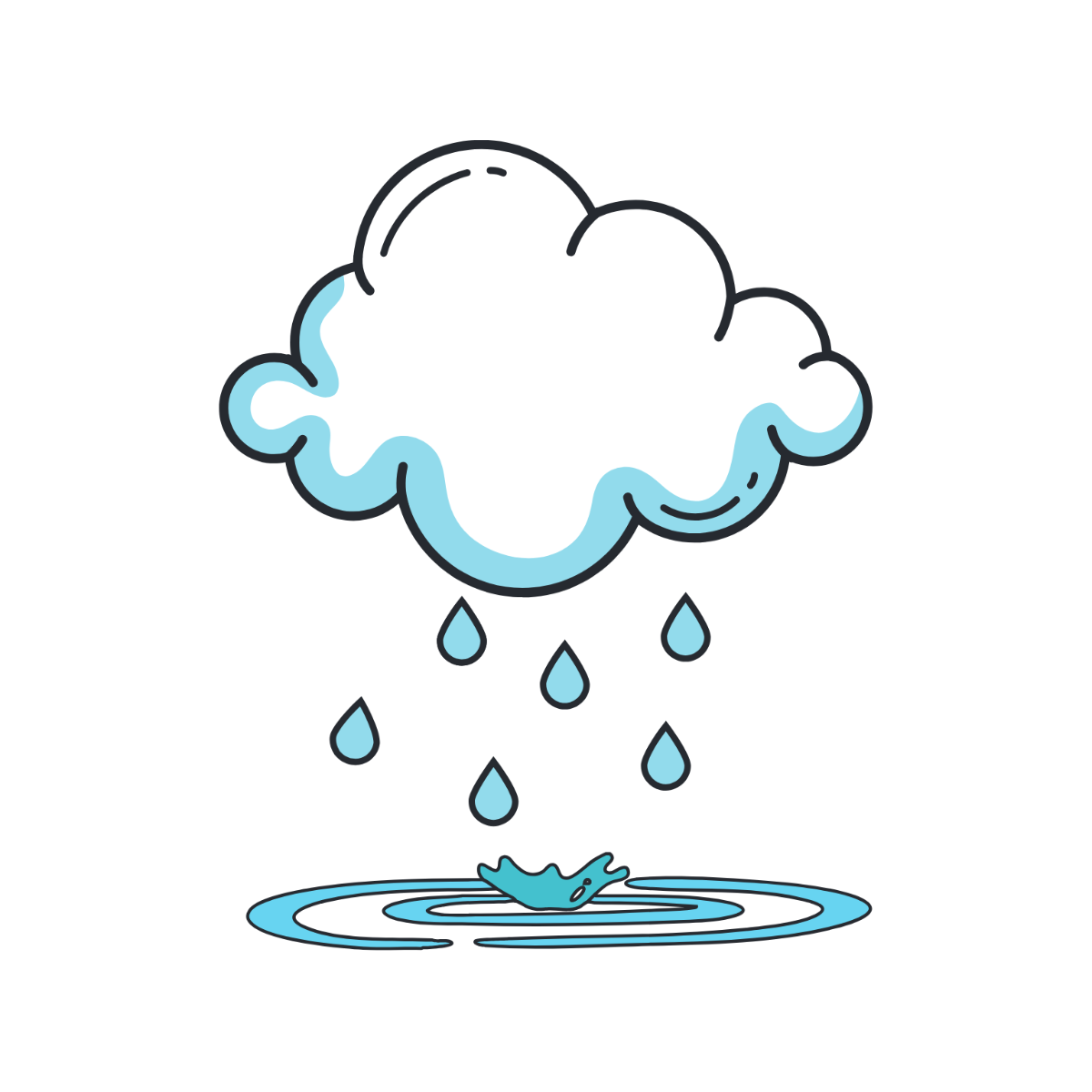 Free Rain Clipart Template