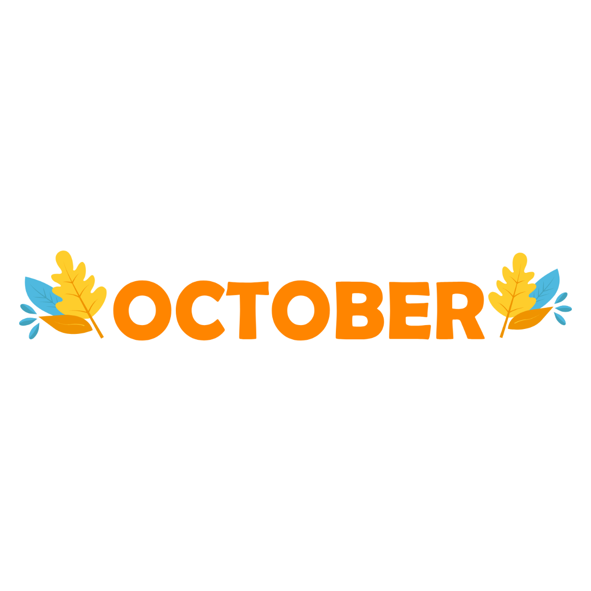 Simple October Clipart