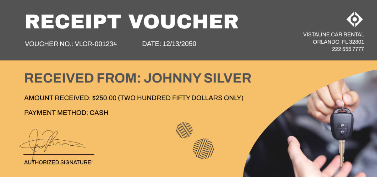 Free Receipt Voucher Format Template