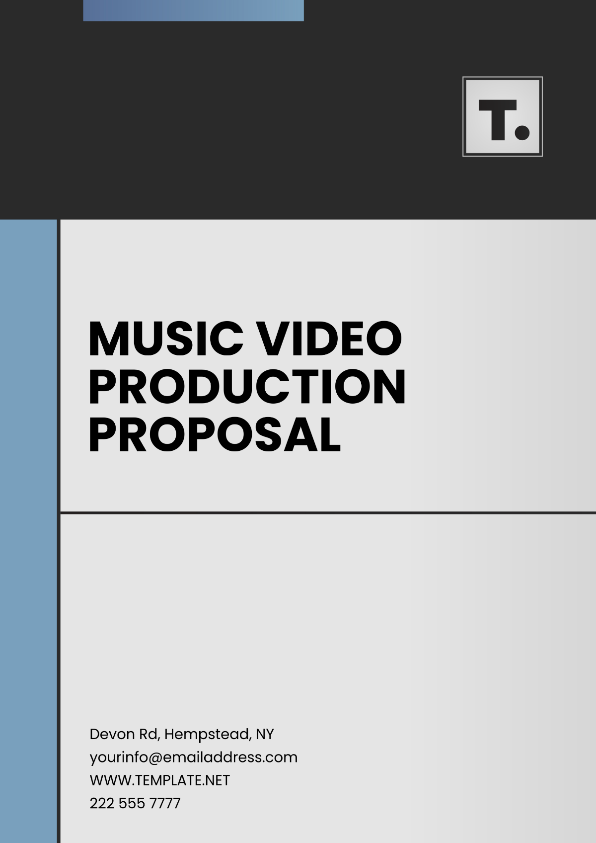 Free Music Video Production Proposal Template