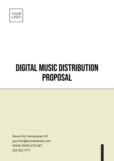 Free Digital Music Distribution Proposal Template to Edit Online