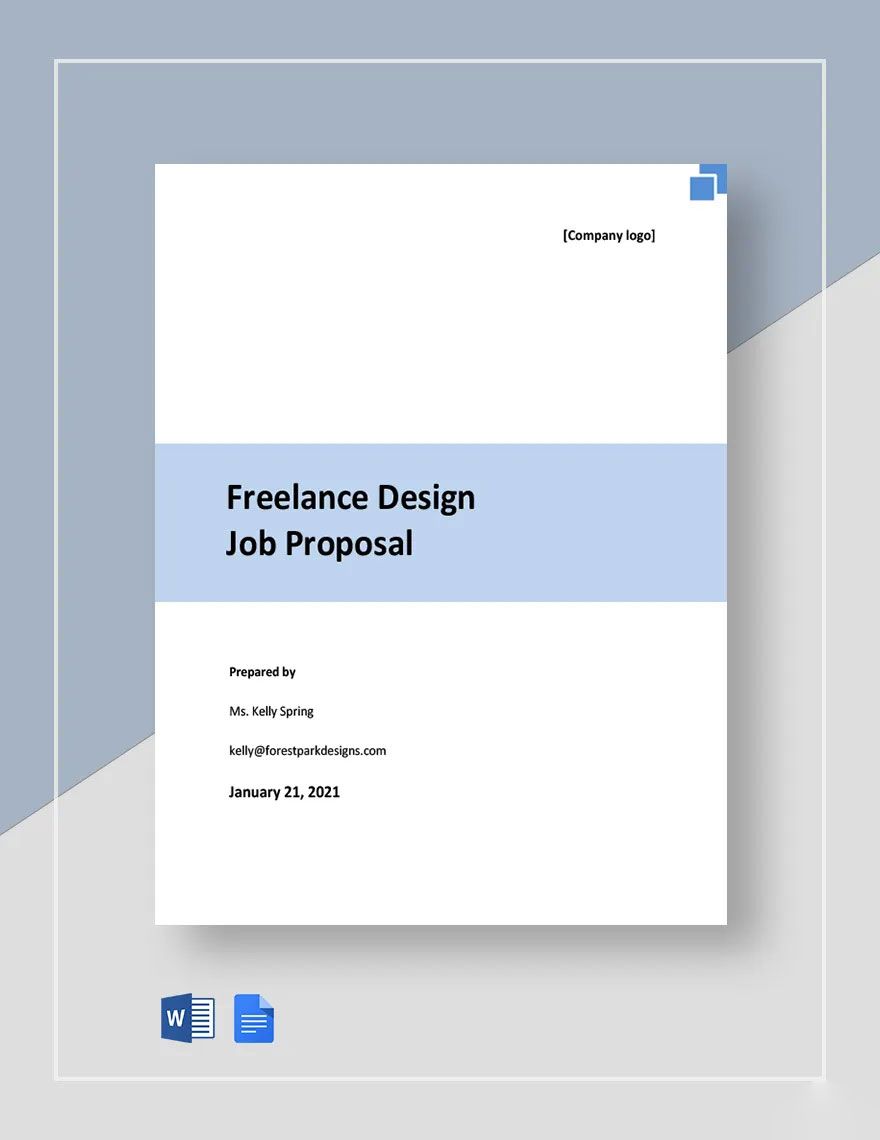 Freelance Design Proposal Template in Word, Google Docs, Apple Pages