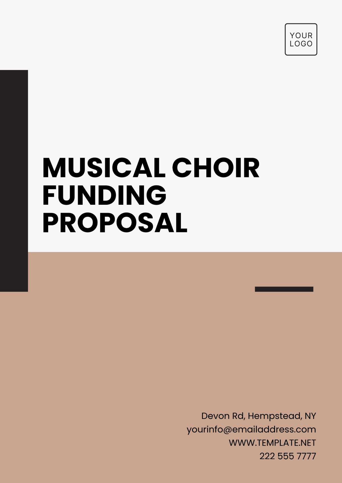 Free Musical Choir Funding Proposal Template