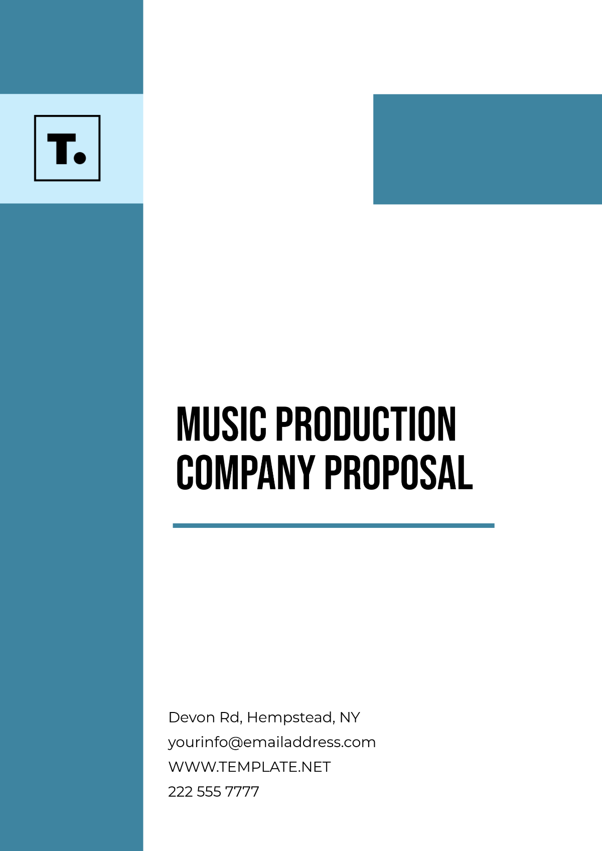 Free Music Production Company Proposal Template